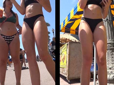 sexy females tanning