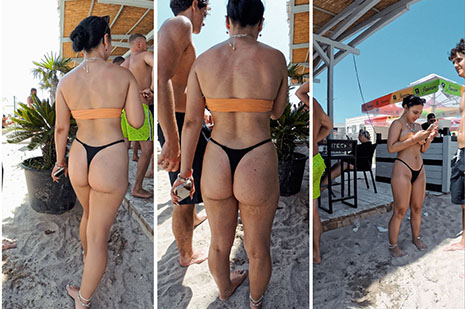 deep cameltoe bikini